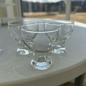 Source Unknown Transparent Glass Goblets